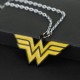 Justice League Wonder Woman Pendant Necklace (Bronze Metal)